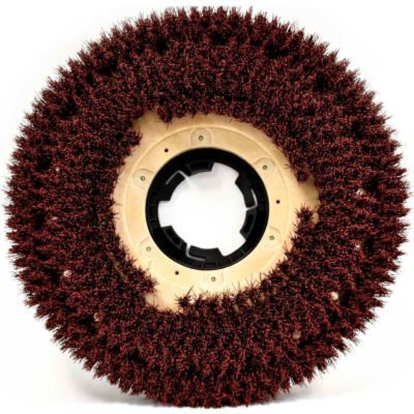 The Malish Corporation Malish 15" MAL-GRIT LITE¬Æ Grit Brush w/NP-9200 Clutch Plate, Red 813415NP